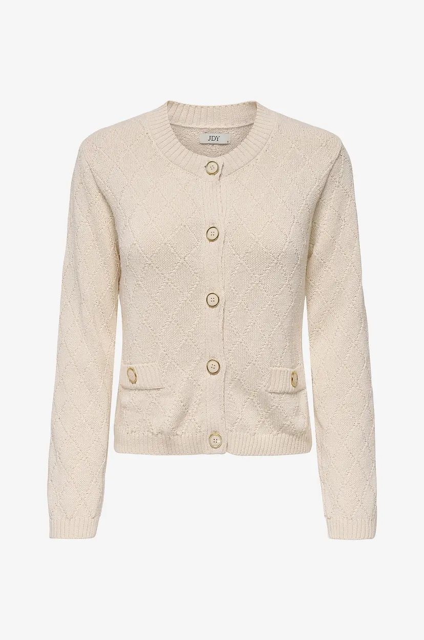 JDY Kardigan jdyJolly L/S O-neck Stru Cardigan - Beige