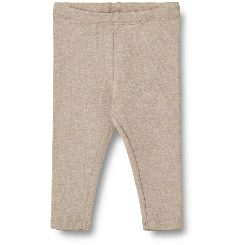Wheat Wheat Baby Rib Leggings Maddy Gravel Melange (74 / 9 mnd)