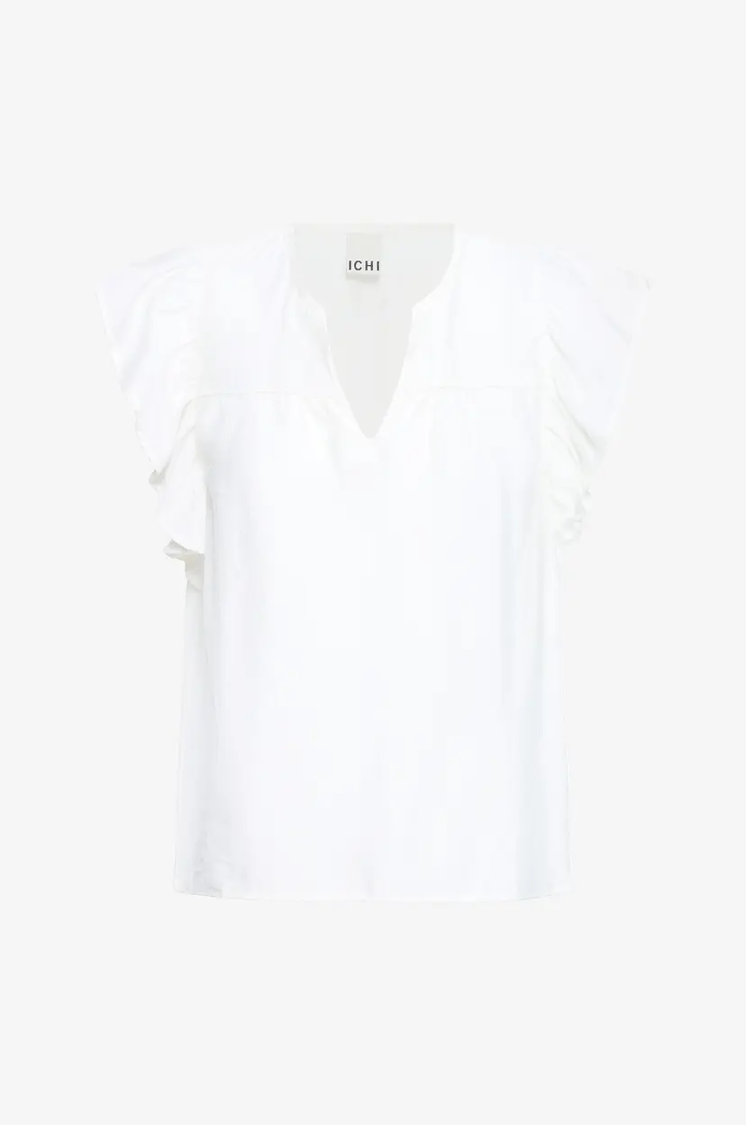 Ichi Bluse Ihhetta SS - Hvit