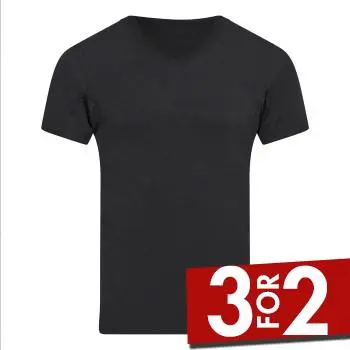 JBS of Denmark JBS Bamboo V Tee Absorbent T Shirt Svart Medium Herre