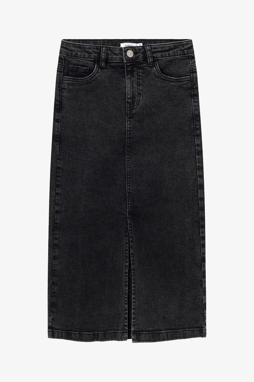 NAME IT Denim skjørt nkfKylie Maxi Dnm Skirt - Sølv