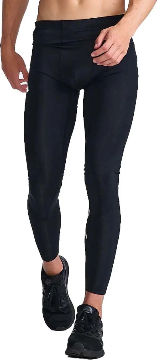 2Xu 2XU Men's Aero Compression Tights Black/Silver Reflective