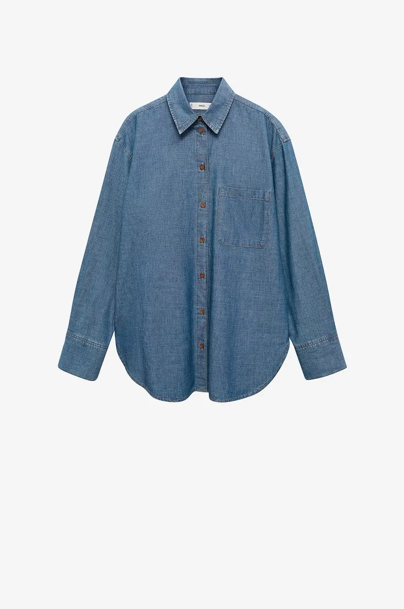 Mango Denimskjorte Shirt Letizia - Blå