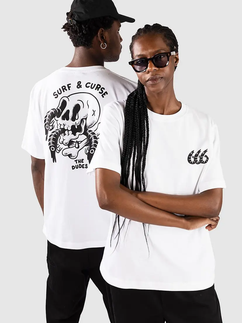 The Dudes The Dudes Surf And Curse Classic Standard T-skjorte hvit