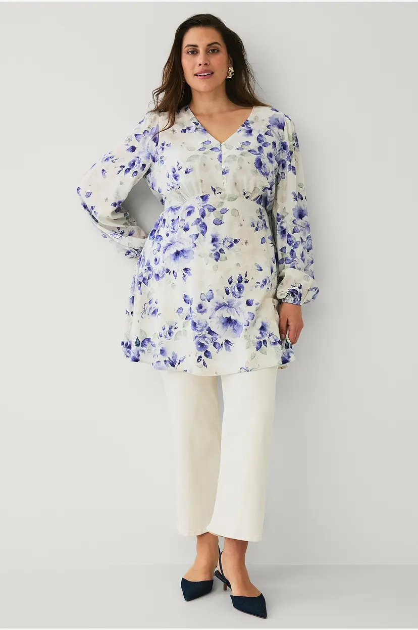 Ellos Plus collection Tunika med v-hals - Lilla