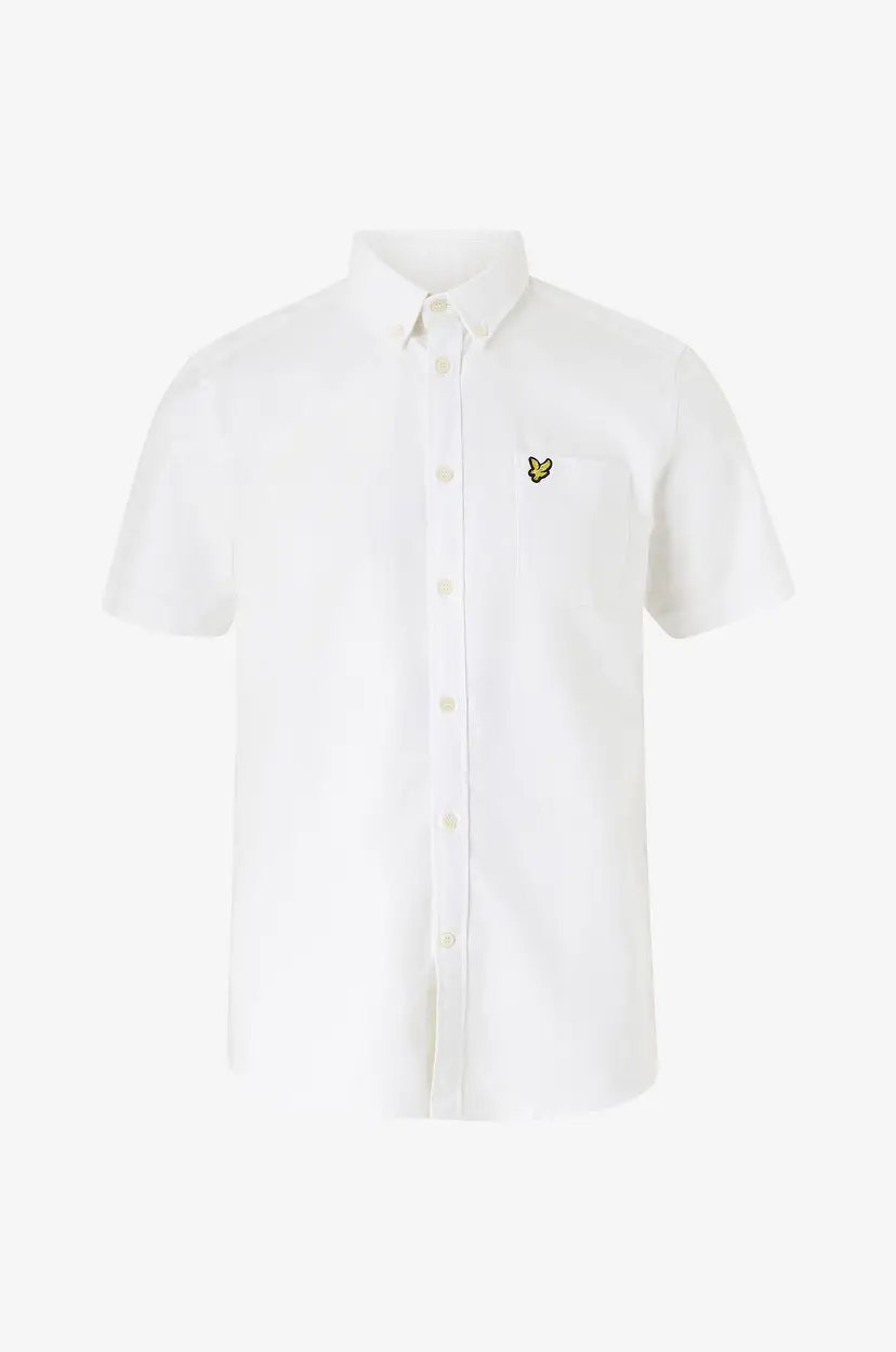 Lyle & Scott Skjorte Short Sleeve Oxford Shirt - Hvit