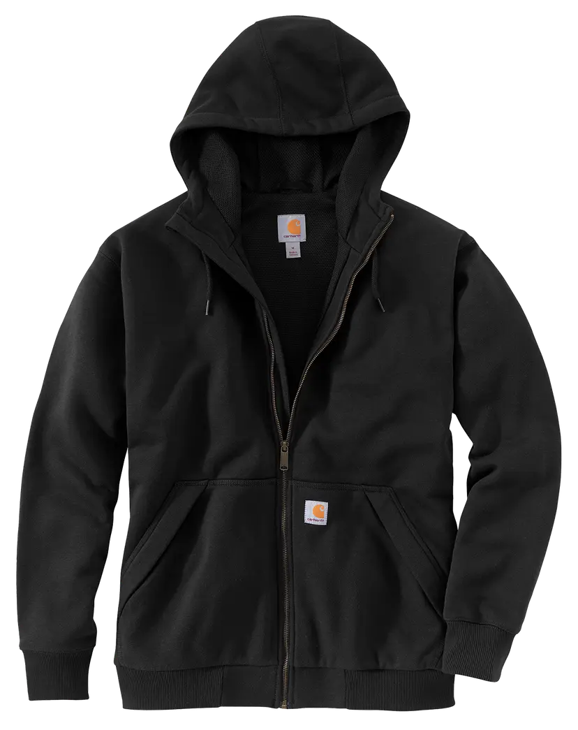 Carhartt Carhartt Men's Paxton Thermal-Lined Full-Zip Sweatshirt Black