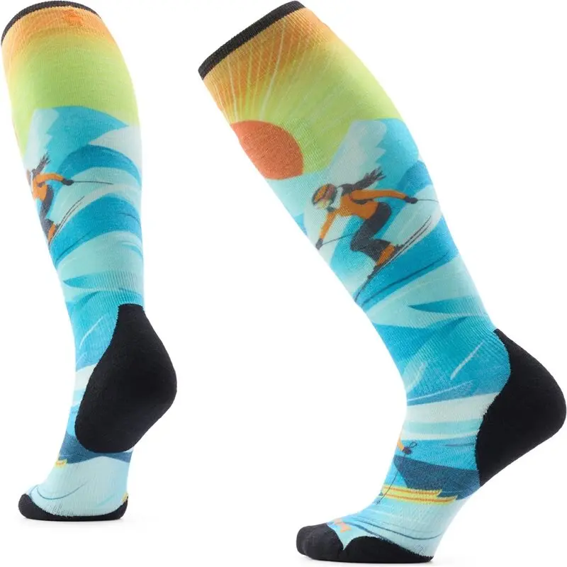 SmartWool Smartwool Women'S Ski Targeted Cushion Steep Days Serene Blue