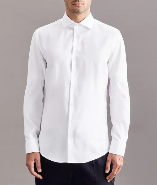 SEIDENSTICKER Seidensticker Slim Fit Oxford Spread Kent Shirt