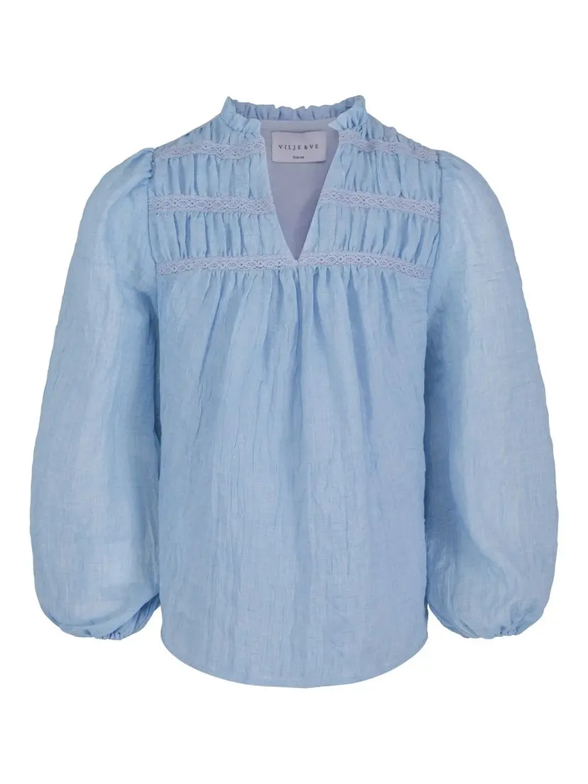Vilje & Ve Vilje & Ve Lillian Bluse Blue (176 /16 år)