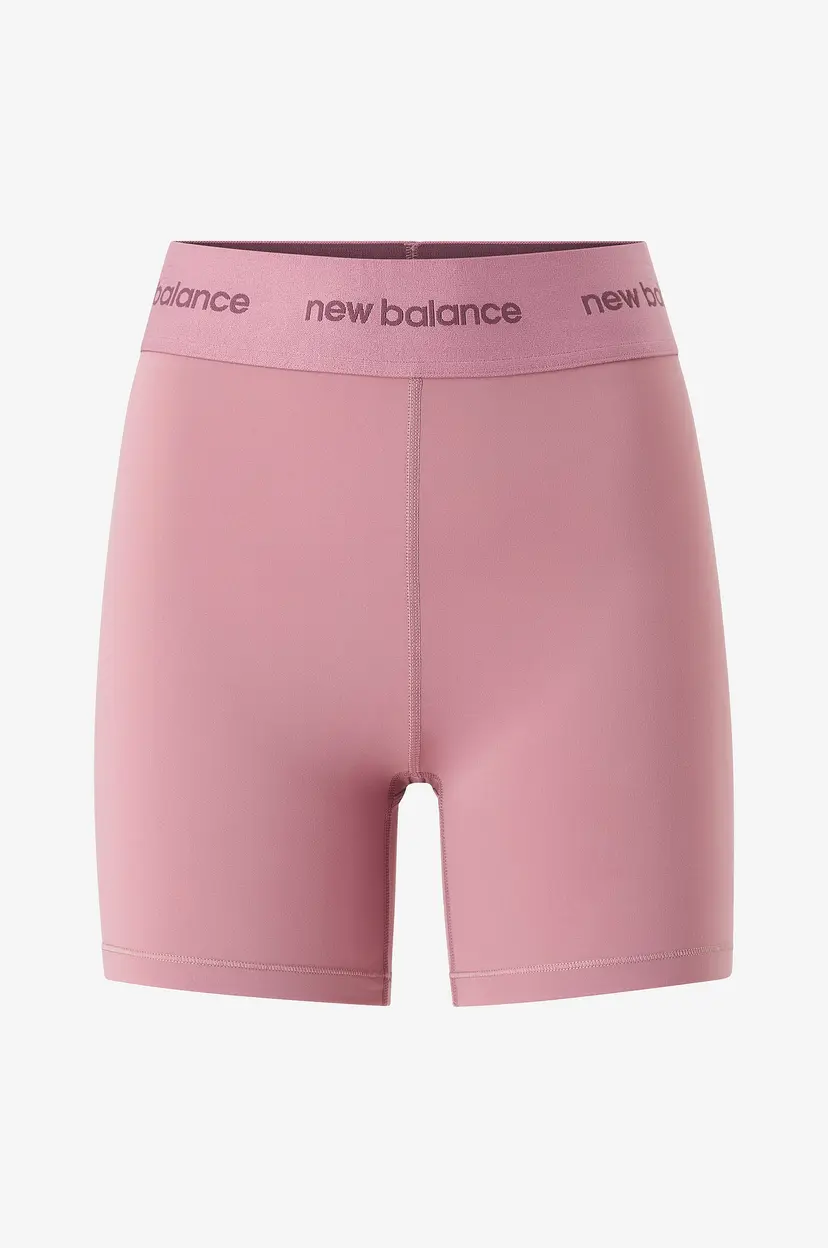 New Balance Treningsshorts Sleek 5 Inch High Rise Biker Short - Rosa