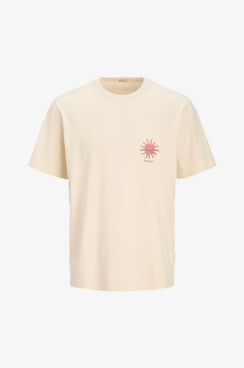 Jack & Jones Junior T-skjorte jorCanggu Summer Picture Tee SS CN - Beige