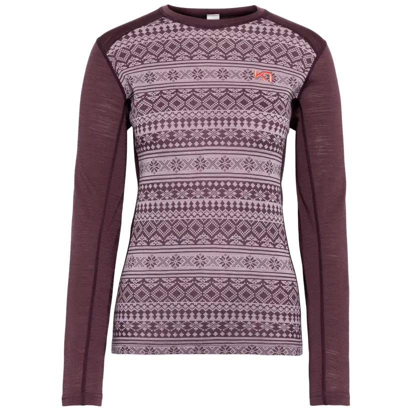 Kari Traa Kari Traa Women's Mina Long Sleeve Cocoa Powder