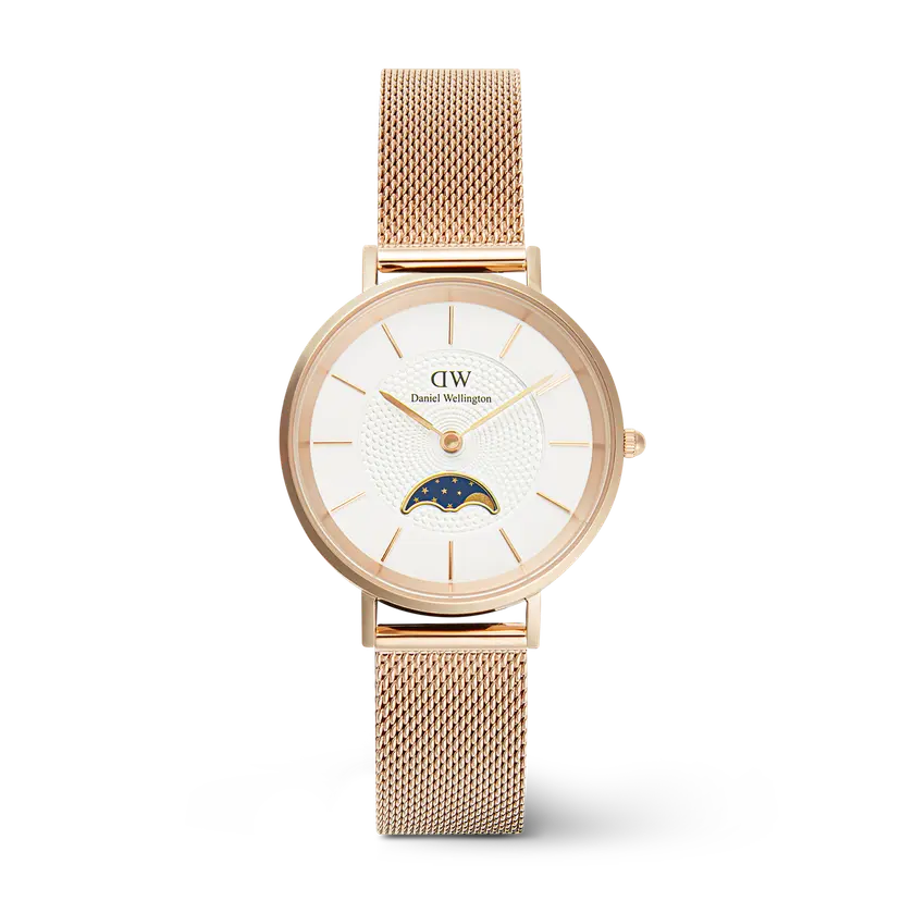 Daniel Wellington Rose Gold 32mm Watch Petite Lune Melrose | DW