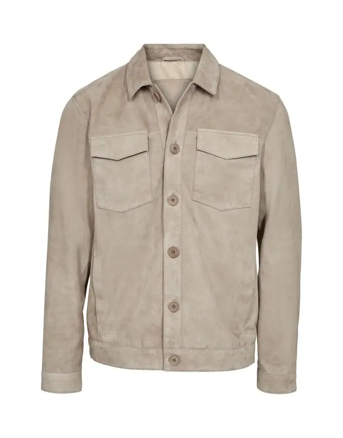 Gino Marcello Suede overshirt