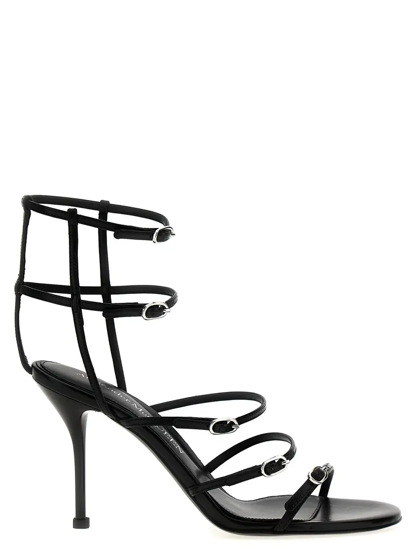 Alexander McQueen Alexander McQueen Høyhælte sandaler – Svart