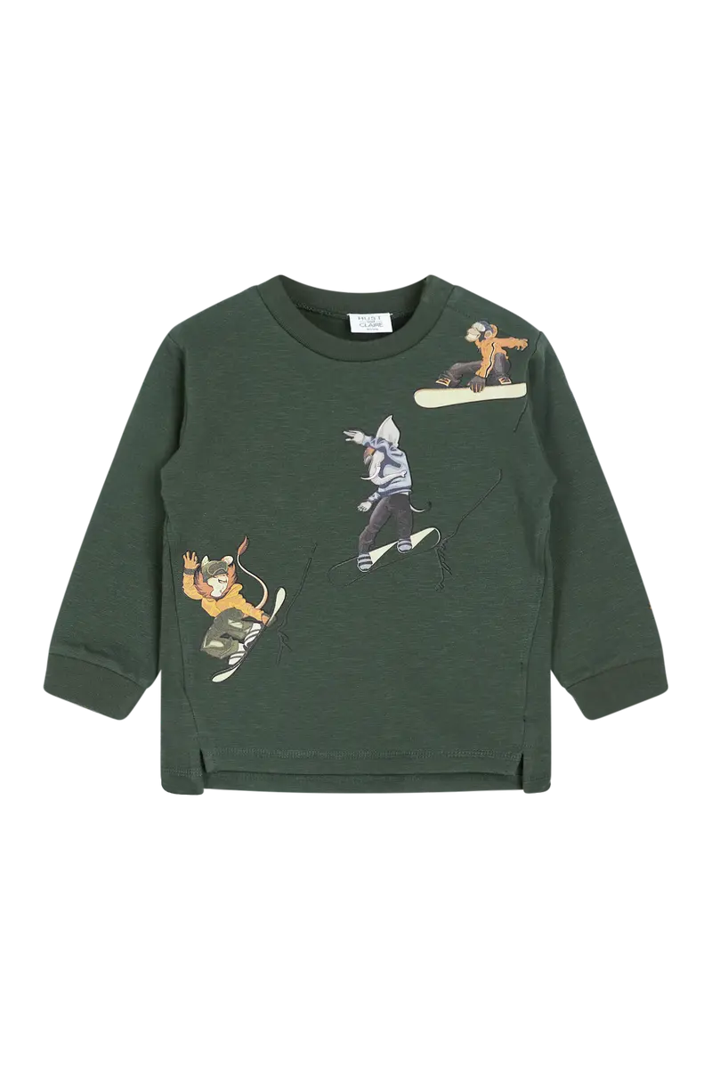 Hust and Claire Hust and Claire Asger Sweatshirt Avocado (98 /3 år)