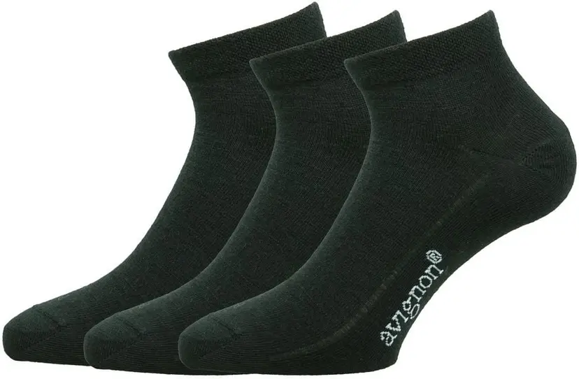 Avignon Avignon Sneaker Low Merino Sock 3-pieces Black