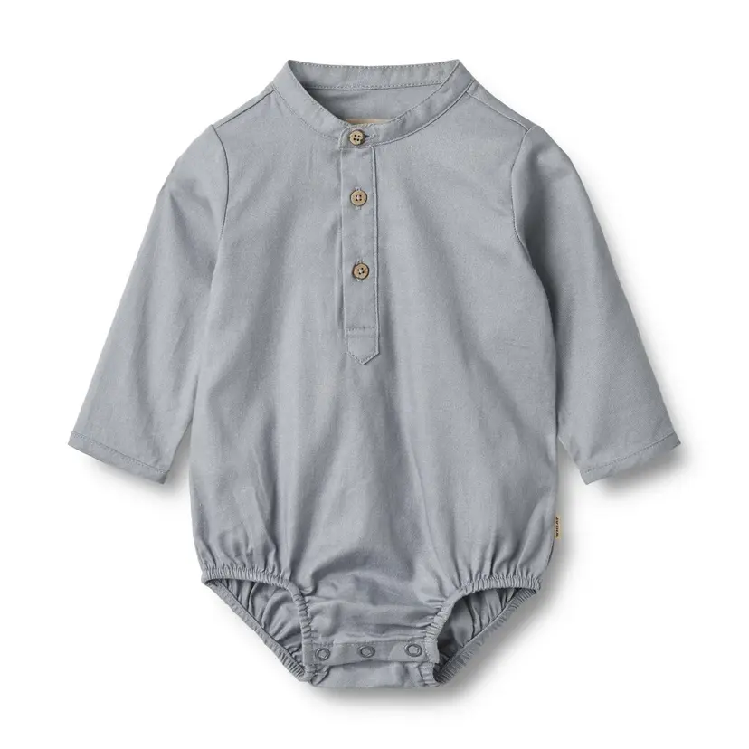 Wheat Wheat Baby Romper Shirt Victor Cloudy Sky (92 / 2 år)