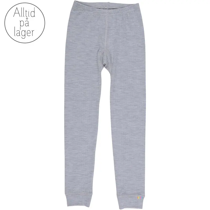 Joha Leggings i merinoull Gråmelert