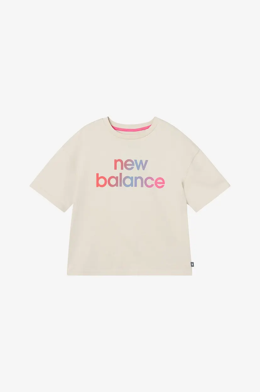 New Balance T-skjorte NB Gradient Graphic Tee - Beige