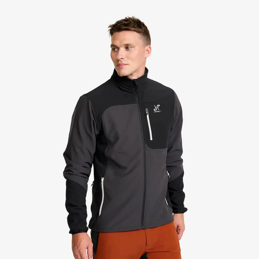 RevolutionRace Ridge Trek Stretch Jacket Herre Black/Anthracite