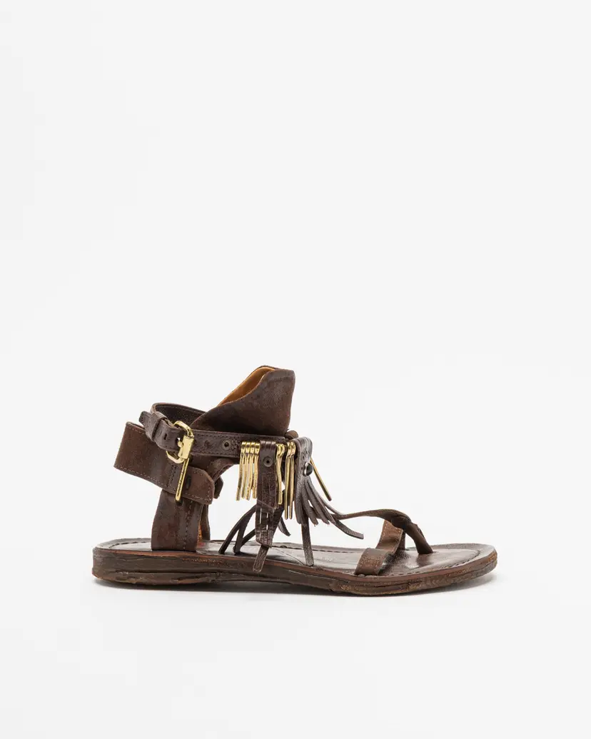 A.S.98 A.S.98 A16076 Brown Flat sandals