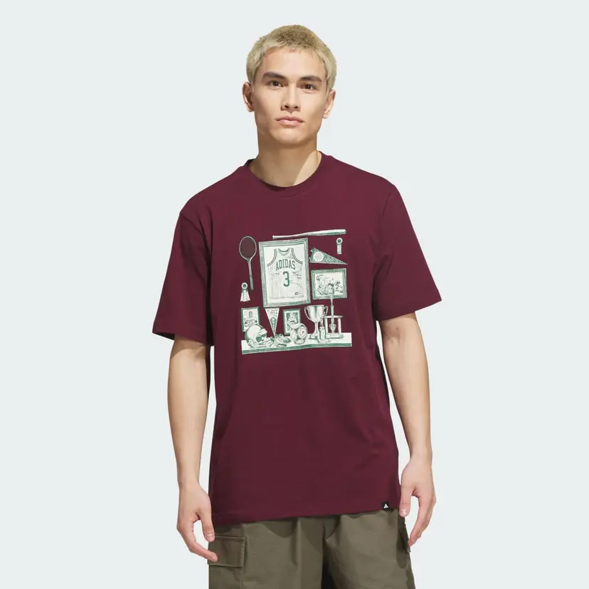 Adidas Sports Bar Memorabilia Graphic T-skjorte