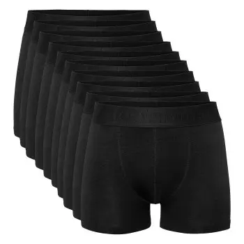 Resteröds Resteröds 10P Gunnar Cotton Boxer Svart økologisk bomull Small Herre