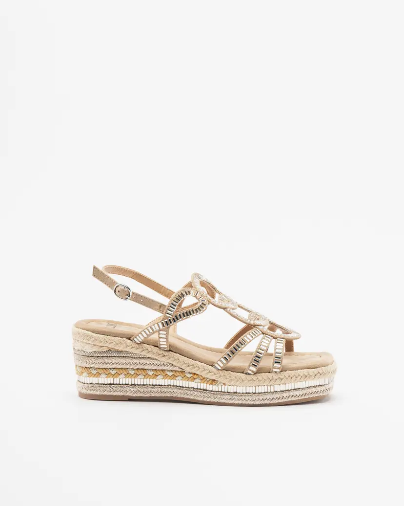 Gloss Gloss 5G0010-5 Golden Wedge sandals
