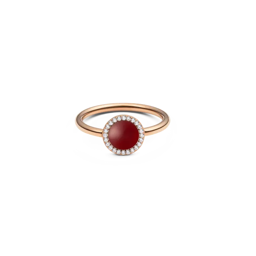 Daniel Wellington Rose Gold Ring Audrey Red Agathe | DW