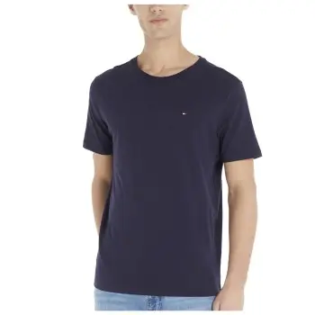 Tommy Hilfiger Tommy Hilfiger Cotton Icon Crew Neck SS Marine økologisk bomull Herre