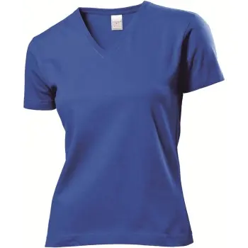 Stedman Stedman Classic V-Neck Women T-shirt Royalblå bomull XX-Large Dame