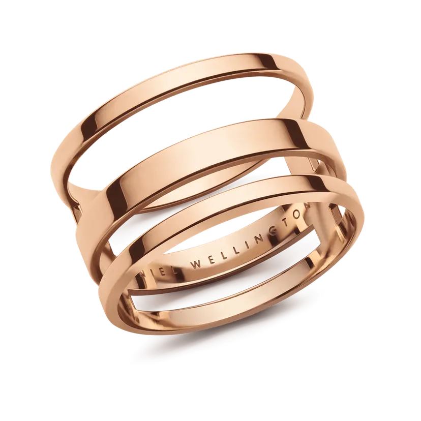 Daniel Wellington Rose Gold Ring Elan Triad | DW