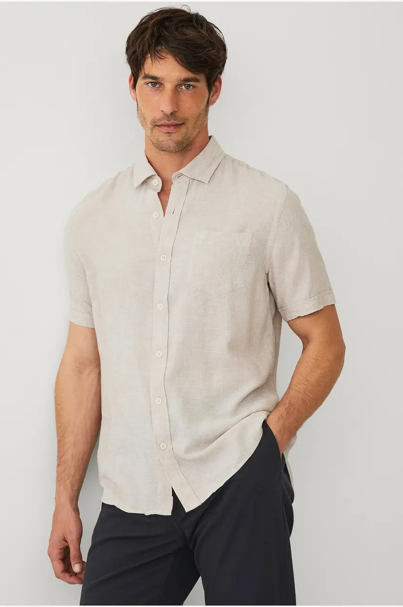 Ellos Collection Linskjorte - Beige