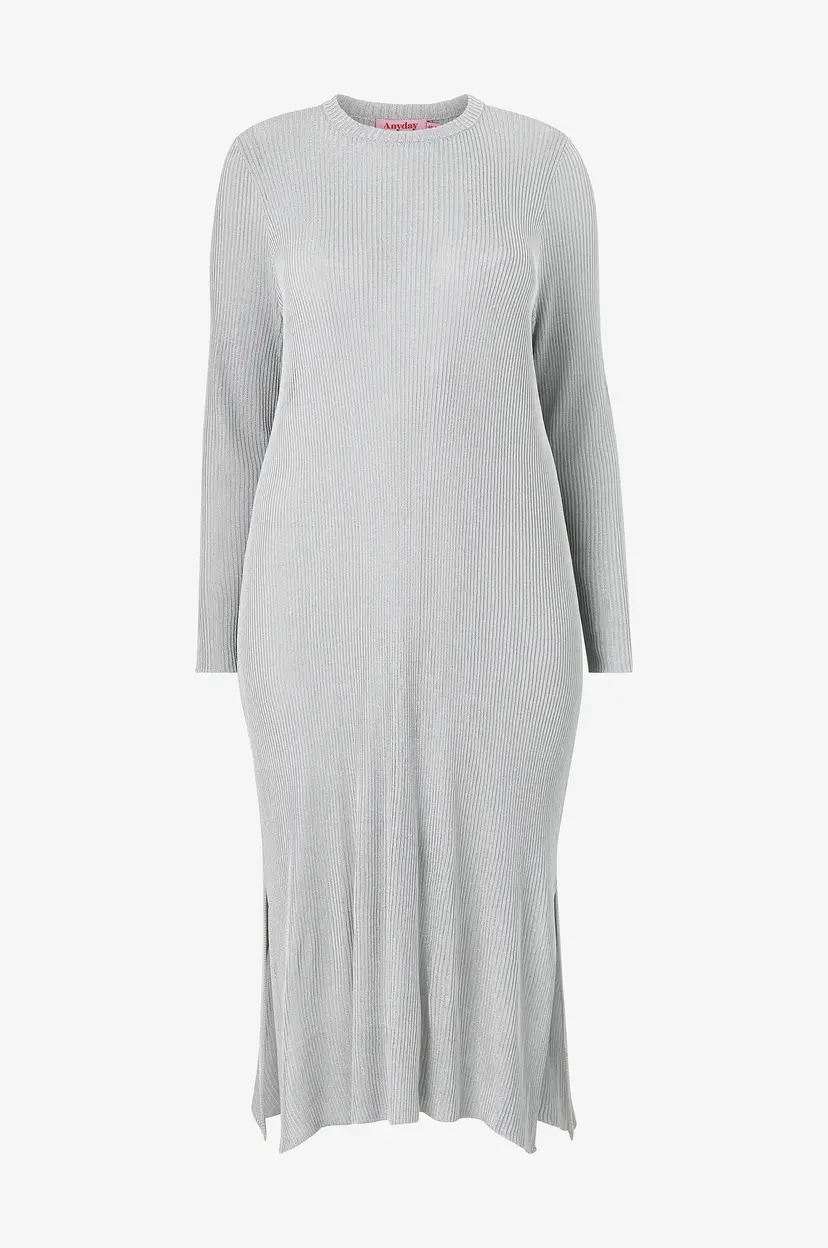 Anyday Maxikjole Duna 147 - Dress - Sølv
