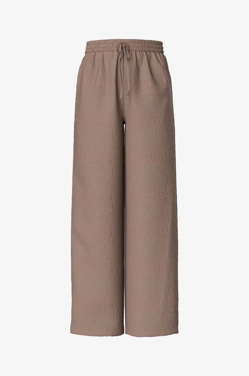 Pieces Bukser pcSastina HW Wide Pants Wvn BC - Brun