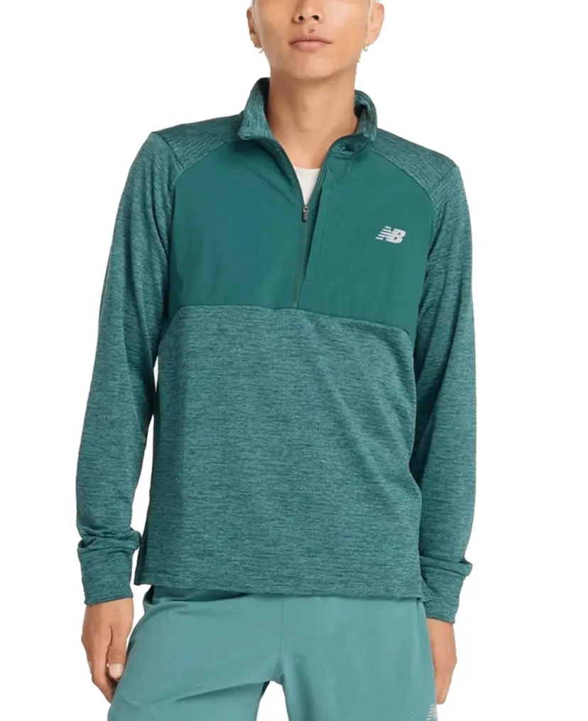 New Balance New Balance Athletics Heat Grid 1/2 Zip New Spruce