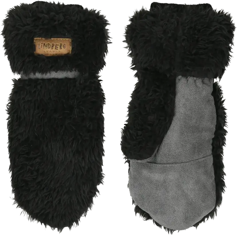 Lindberg Lindberg Kid´s Näver Pile Mitten Black