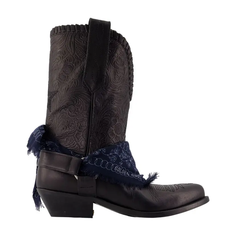 Golden Goose Golden Goose Cowboy/biker støvler – Svart