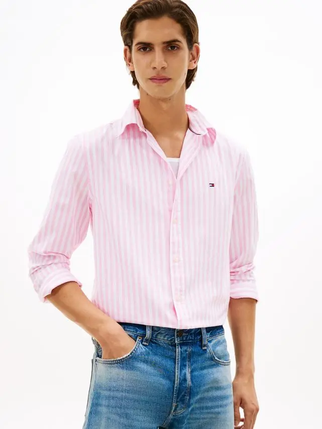 Tommy Hilfiger FLEX POPLIN CLASSIC STP RF SHIRT