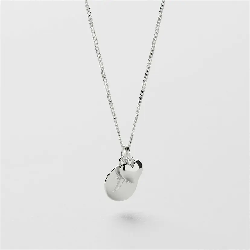Safira Love Charm Halskjede Gravering