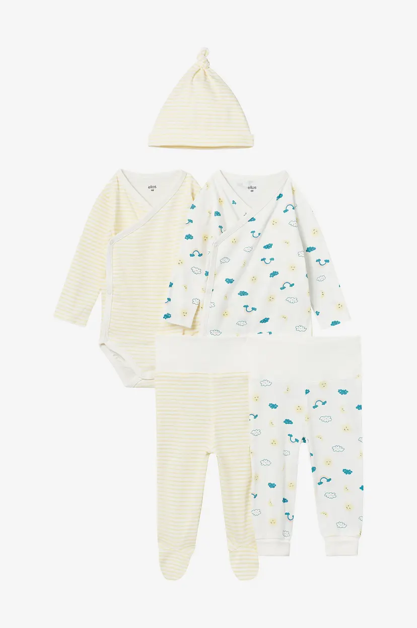 Ellos Collection Startsett Baby Sage 5 deler - Hvit