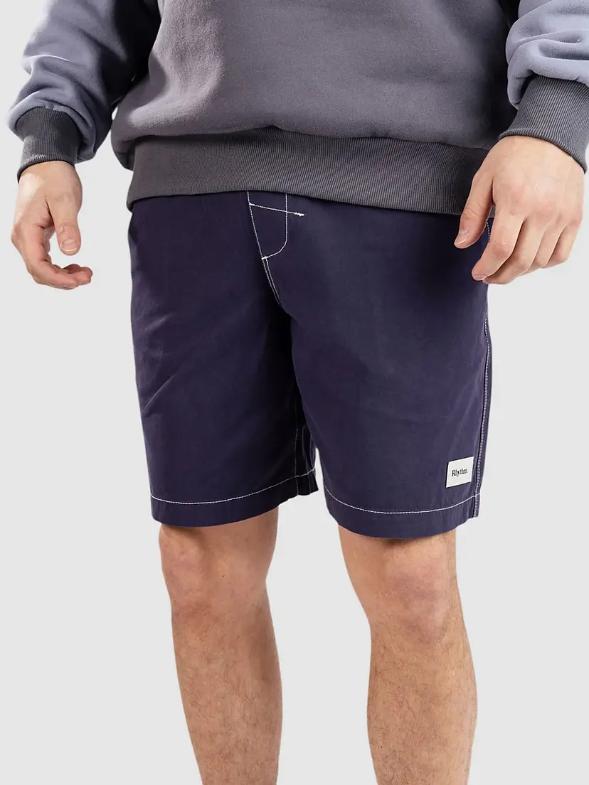 Rhythm Rhythm Contrast Stitch Jam Shorts blå