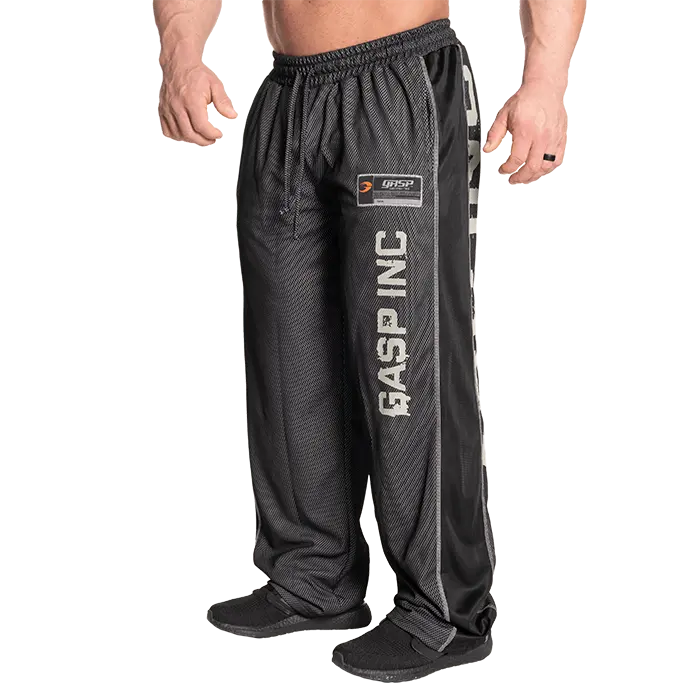 GASP No 1 Mesh Pants Short Length, Black