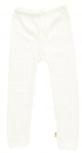 Joha Joha - Basic Leggings med Blondekant Ull/Silke - Offwhite