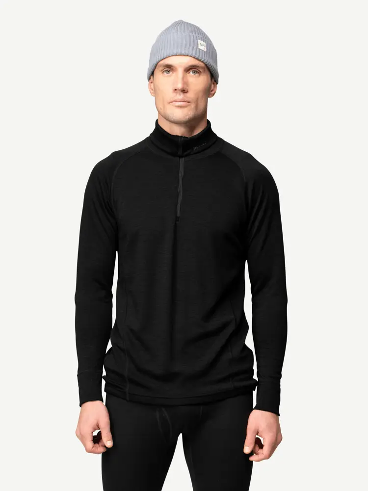 Devold Devold - Duo Active Merino 205 Zipneck Herre - Medium - Svart