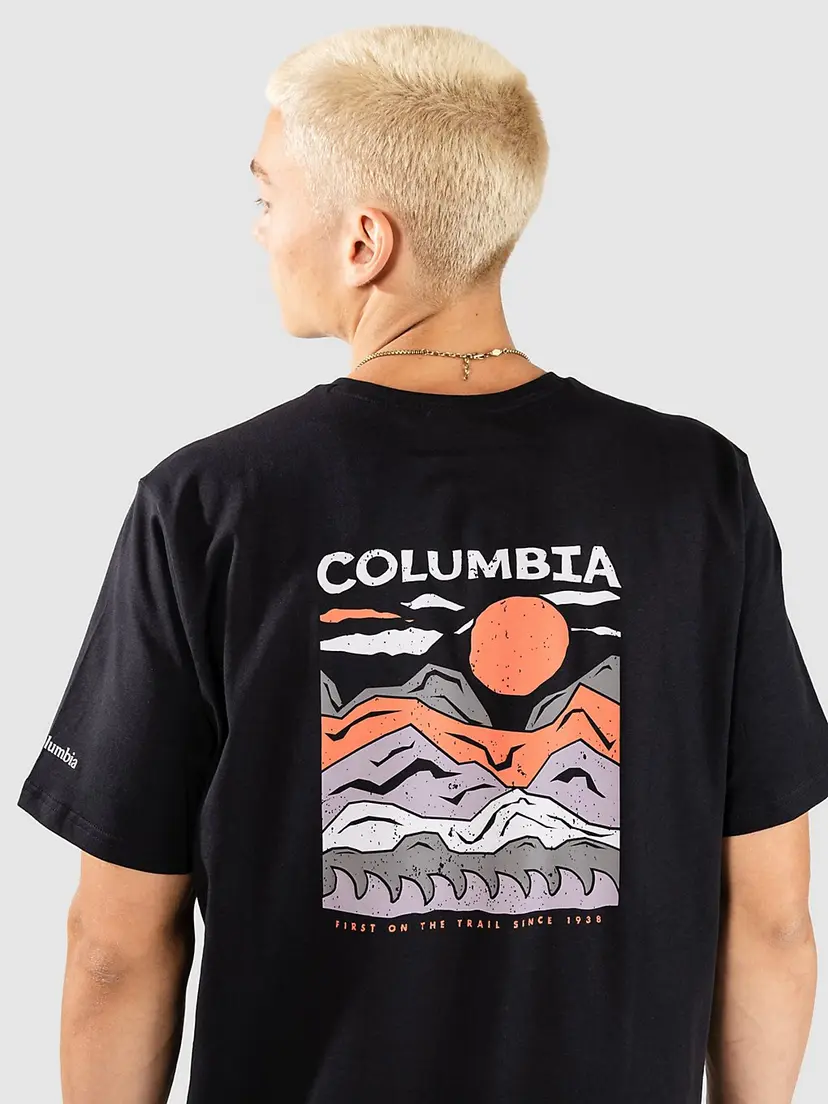Columbia Columbia Explorers Canyon Back T-skjorte svart
