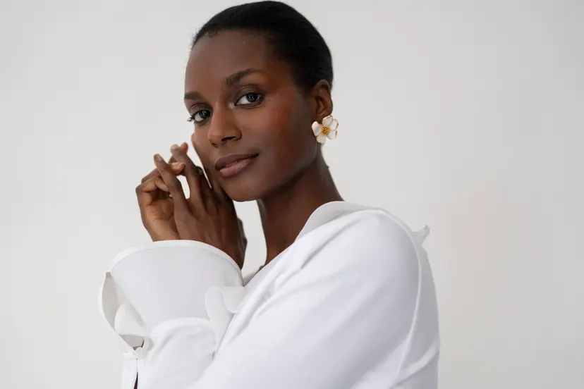 The Shirt Company ORLA BLOUSE - White, Cotton Jersey