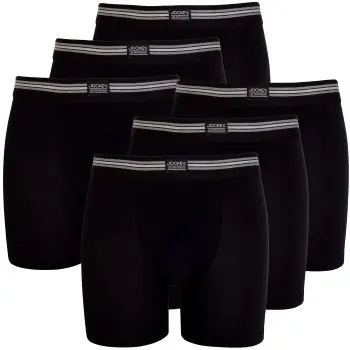 Jockey Jockey 6P Cotton Stretch Boxer Trunk Svart bomull XX-Large Herre